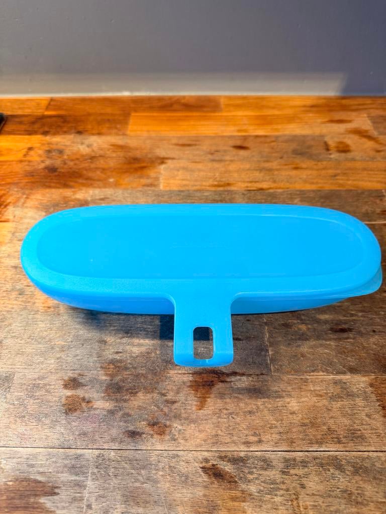 Tupperware kruidenhouder - Houdt kruiden langer vers, Ophalen of Verzenden, Zo goed als nieuw, Blauw, Bus of Trommel