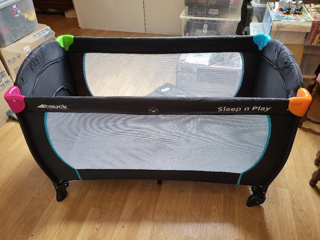 Babybox  inklapbaar, Kinderen en Baby's, Ophalen, Gebruikt, Rechthoekig, Wieltjes