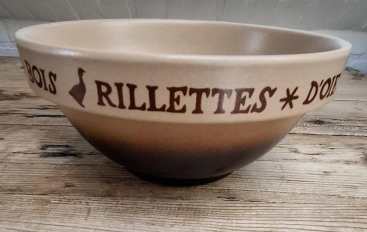 Grote Franse pate schaal, Rillettes D'oie , Gres Pots Digoin, Ophalen of Verzenden