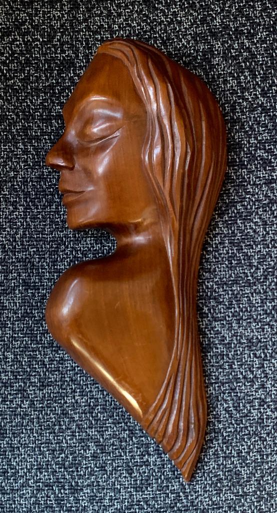 Houten vrouwenbeeld Behage  Paraquay, Ophalen of Verzenden, Hout, Houtsnijwerk, Vrouw