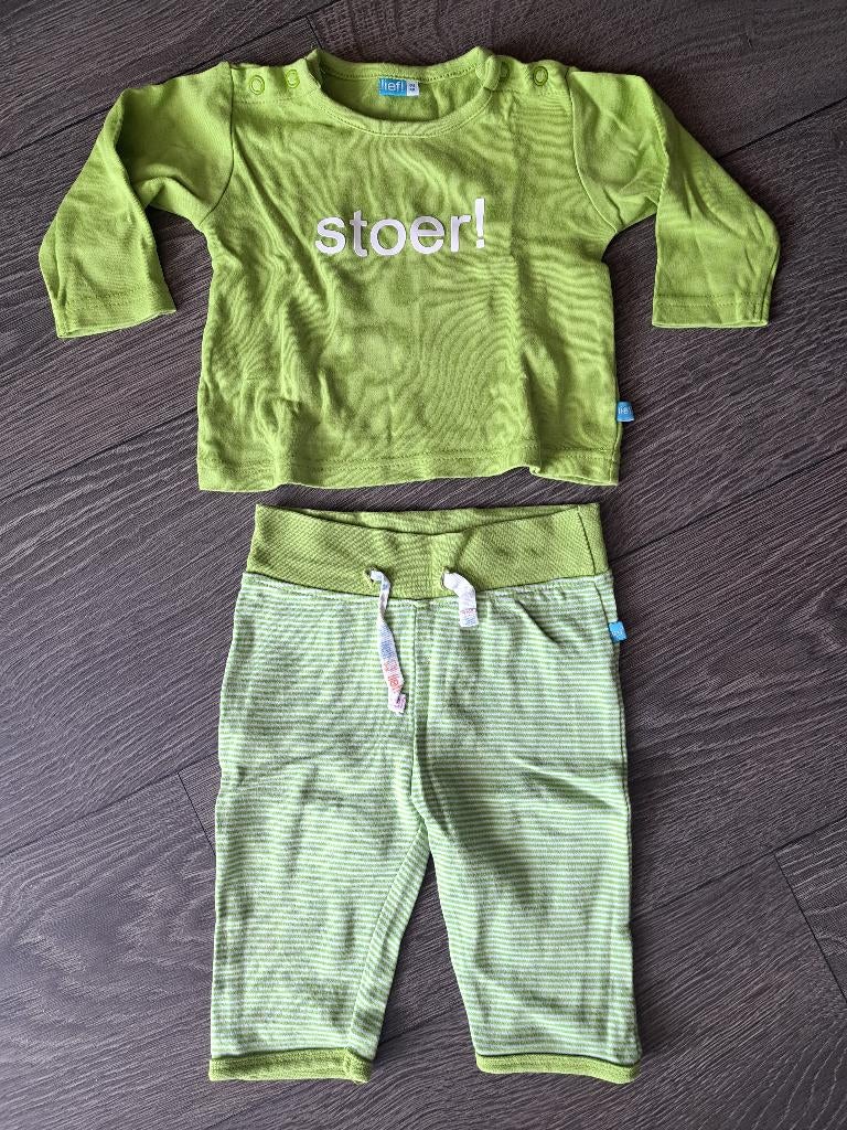 Broekje en Shirt  Lief!  - 62  jusa17, Jongetje of Meisje, Lief!, Ophalen of Verzenden, Zo goed als nieuw