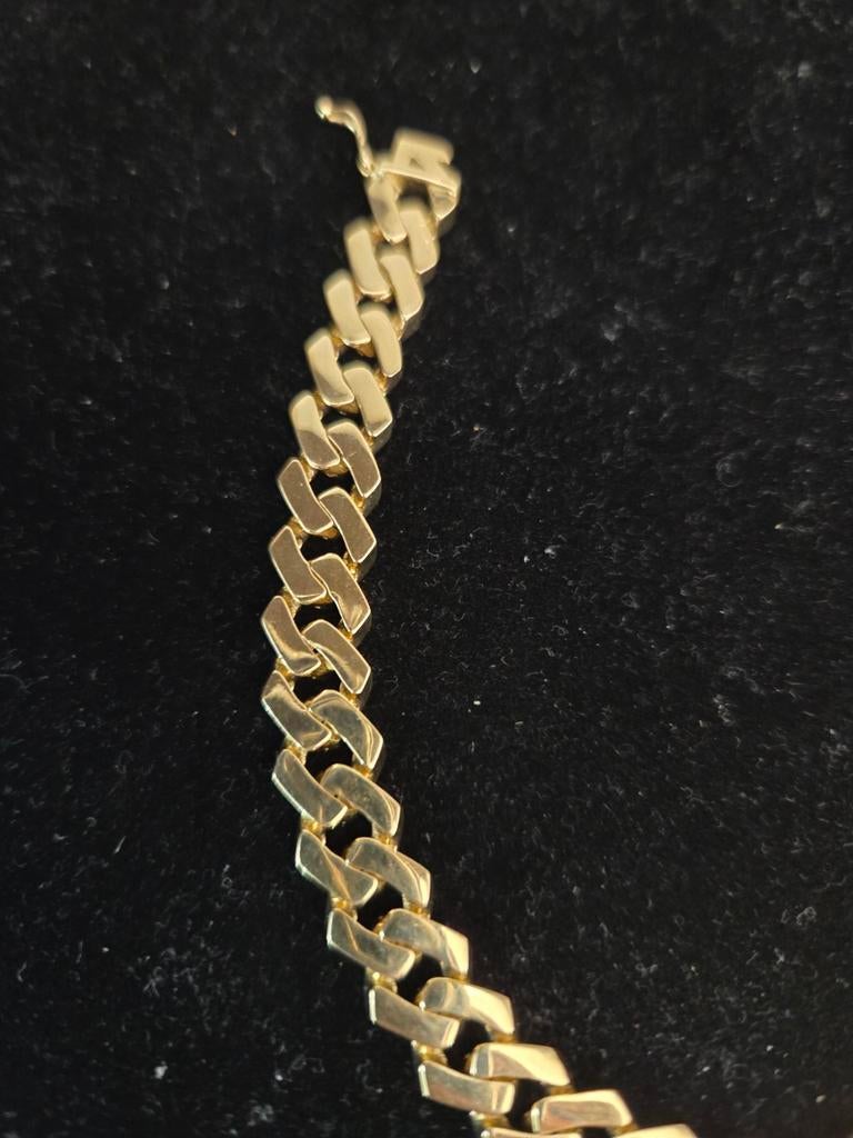 14 k gouden cuban armband 18,7 gram, Ophalen of Verzenden, Nieuw, Goud, Goud