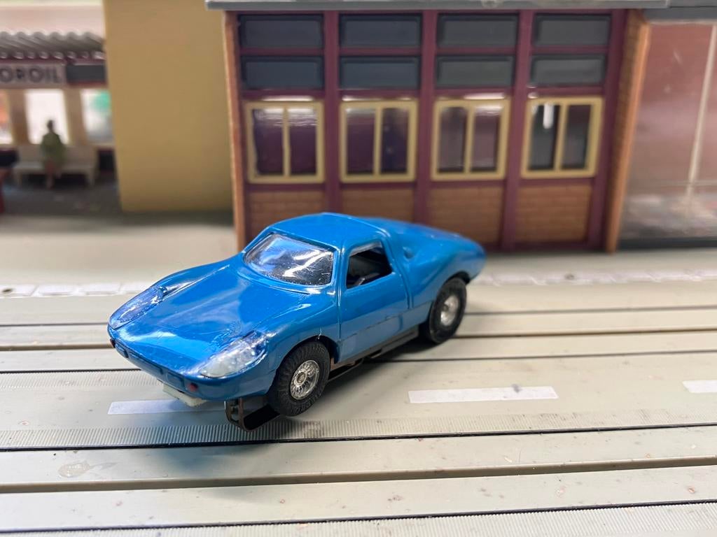 Faller AMS Porsche 904 GT eerste type blauw, Ophalen of Verzenden, Zo goed als nieuw, Elektrisch, Overige merken