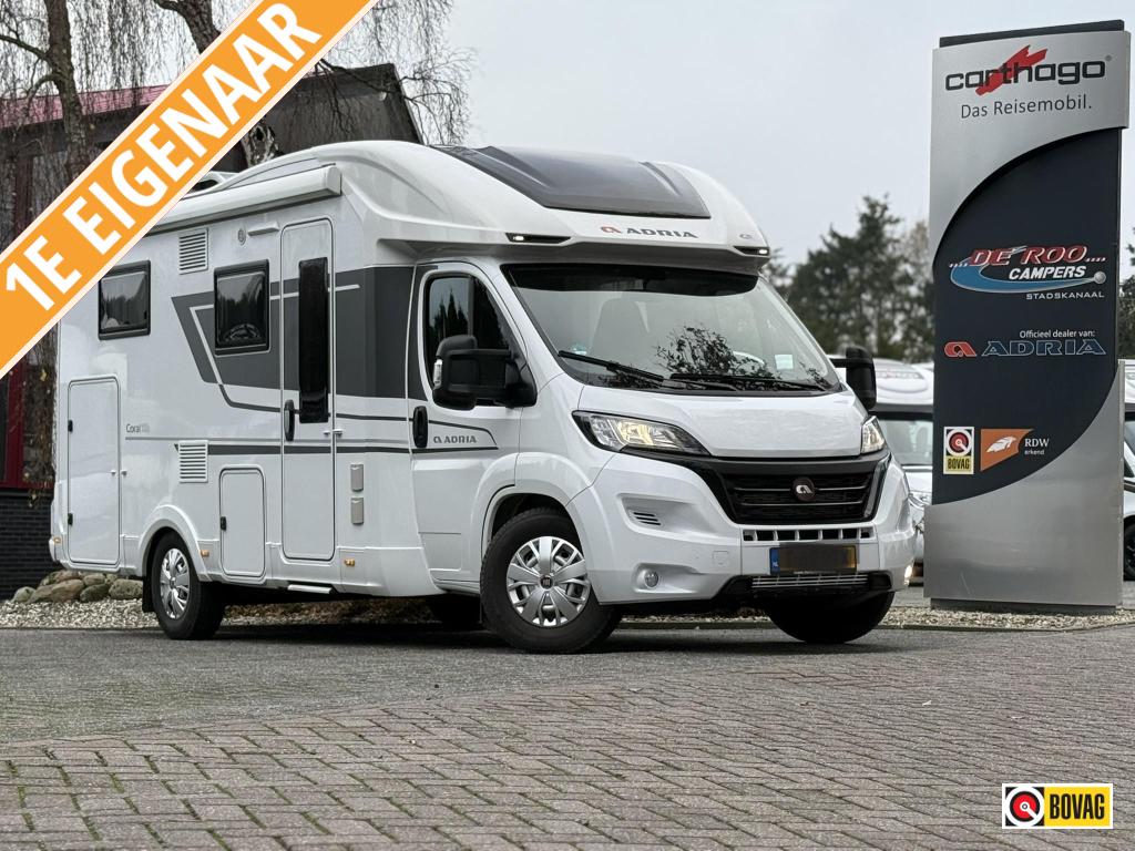 Adria Coral 600 SL - LEVEL-AUTOMAAT-LENGTEBEDDEN, Automaat, Standaard zit, Fiat, Tot en met 2