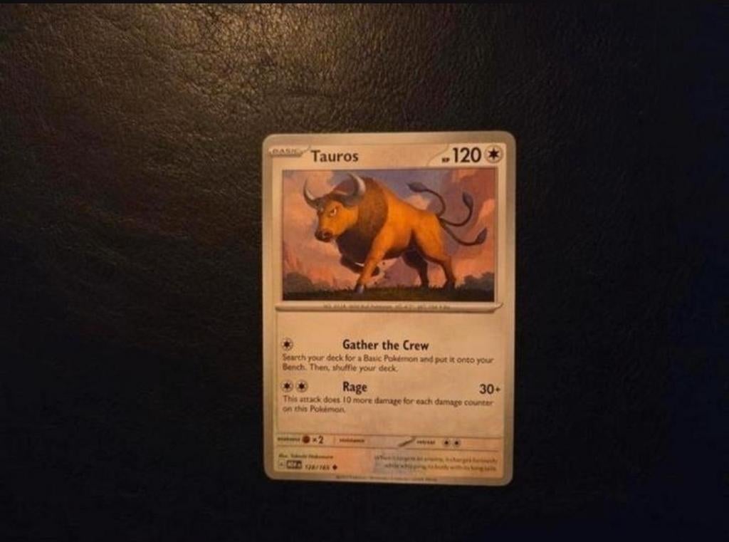 Tauros 128/165 151 set, Hobby en Vrije tijd, Verzamelkaartspellen | Pokémon, Ophalen of Verzenden, Zo goed als nieuw