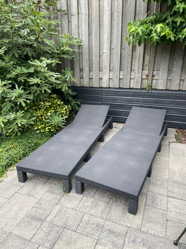 Allibert Daytona Deluxe Ligbed - Grafiet, Ophalen, Gebruikt, Kunststof, Verstelbaar