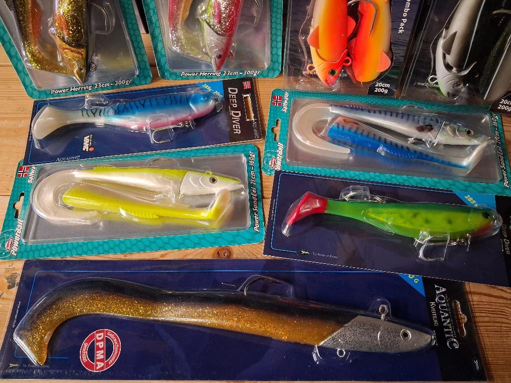 Shad-pakket Norway...160 t/m 300g (Berk./Aquantic/Team Deep), Overige typen, Ophalen of Verzenden, Bodenroderweg, Aquantic