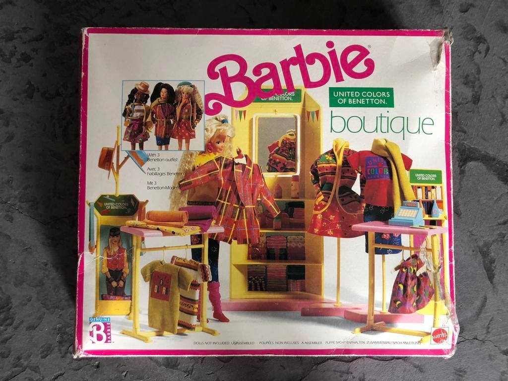 Barbie benneton  kleding boutique 1991  vintage mattel, Ophalen of Verzenden, Zo goed als nieuw, Accessoires
