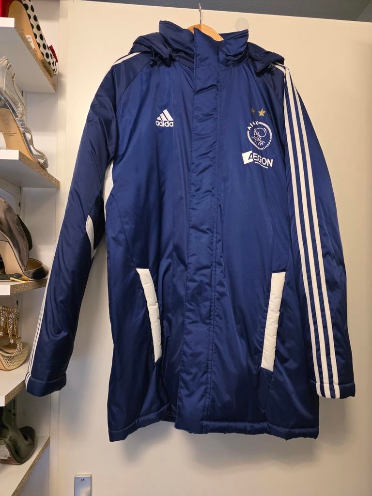 Ajax staf winter jas, Kleding | Heren, Ophalen, Maat 52/54 (L), Blauw, Zo goed als nieuw
