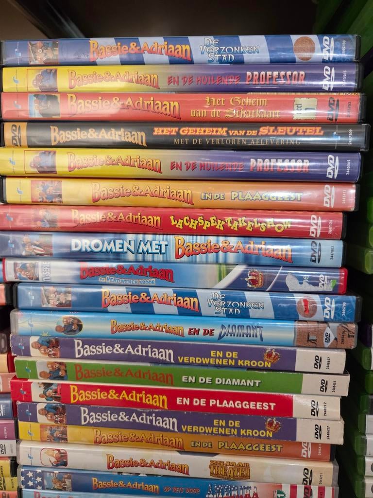 Bassie en Adriaan - Grote verzameling dvd's, Cd's en Dvd's, Dvd's | Kinderen en Jeugd, Alle leeftijden, Ophalen of Verzenden, Zo goed als nieuw