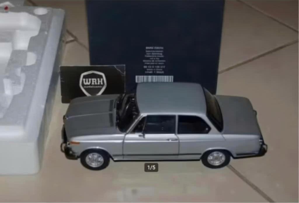 1:18 BMW 2002 TII silver Kyosho dealer editie in doos WRH, Hobby en Vrije tijd, Modelauto's | 1:18, Verzenden, Zo goed als nieuw