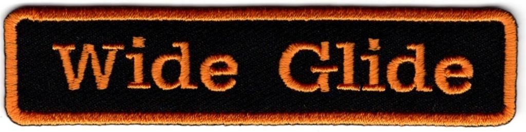 Harley Davidson Wide Glide stoffen opstrijk patch embleem #1, Verzenden, Nieuw
