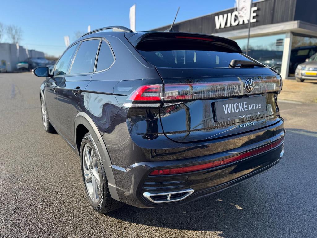 Volkswagen Taigo 1.0 TSI 3X R-Line DSG Virtual Led Clima Cam, Gebruikt, Zwart, Zwart, Origineel Nederlands