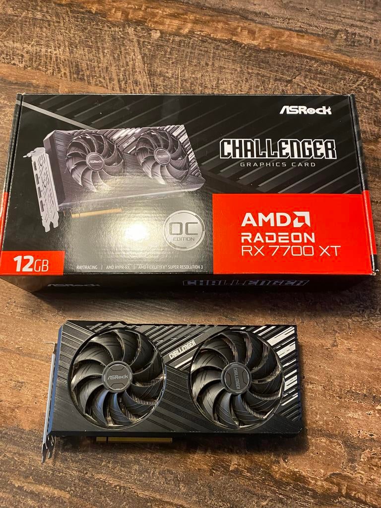 ASRock AMD Radeon RX 7700 XT Challenger OC 12GB, Ophalen, AMD, GDDR6, PCI-Express 4