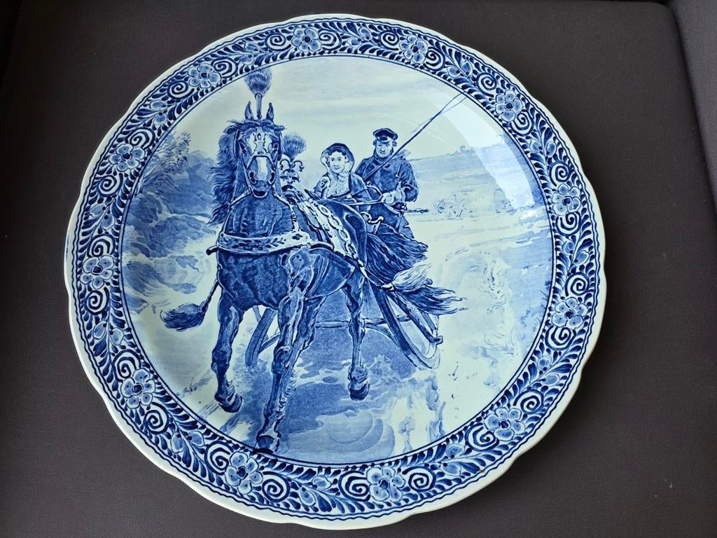 Groot Delftsblauwen Bord (Royal Spinx Holland), Antiek en Kunst, Ophalen