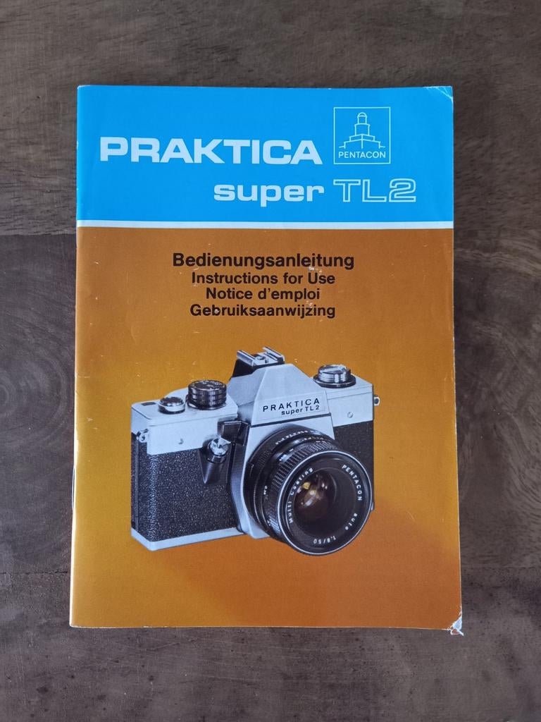 Praktica Super TL2 gebruiksaanwijzing, Audio, Tv en Foto, Fotocamera's Analoog, Ophalen of Verzenden, Spiegelreflex, Overige Merken