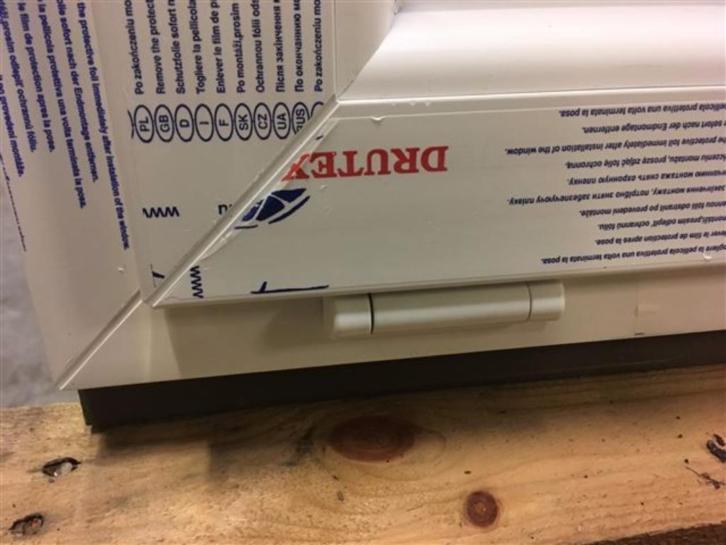 Kunststof kiep kozijn 100 x 32 cm wit RAL 9016, Kunststof, Raamkozijn, Niet ingevuld, Nieuw