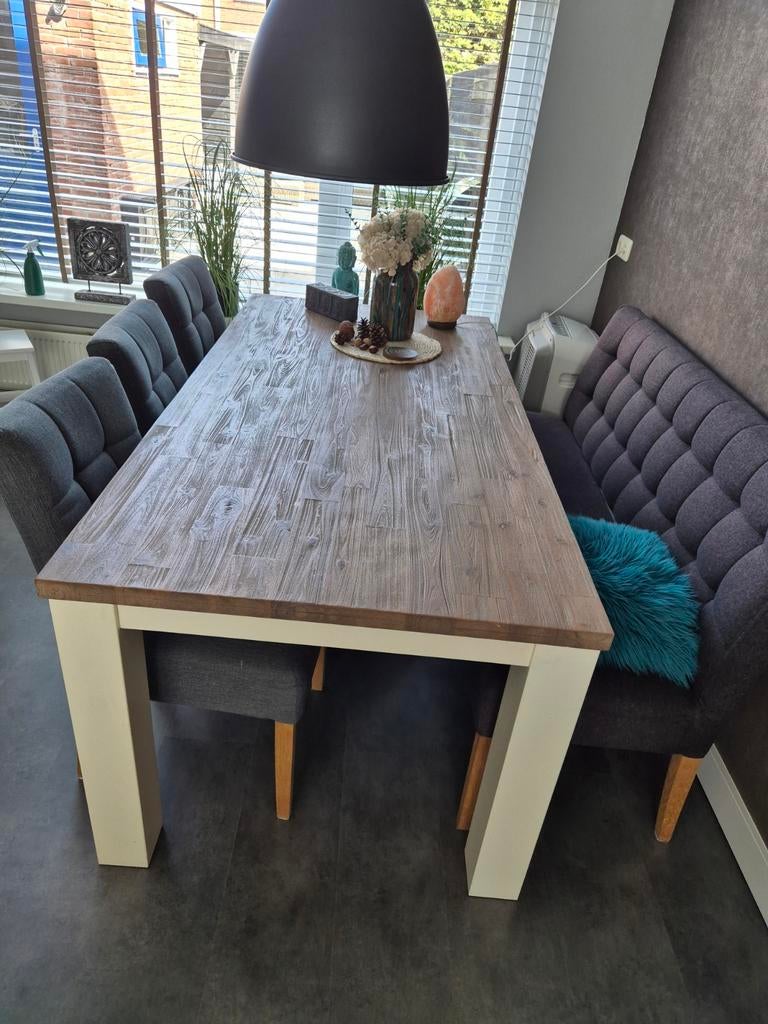 Eettafel Lizzano Prontomeubel 190x95 - Ruilen tegen rond, Gebruikt, Vijf personen of meer, 150 tot 200 cm, Rechthoekig