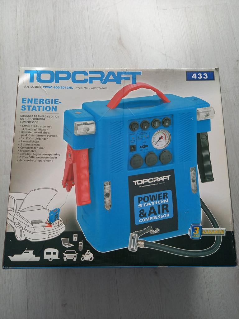 Topcraft Energiestation met compressor ( nieuw), Ophalen of Verzenden