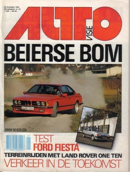 Autovisie 24 1983 : BMW M635i CSi - Camel LandRover 110, Ophalen of Verzenden, Gelezen, Algemeen