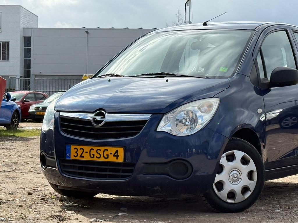 Opel Agila 1.0 Essentia/ HOGE INSTAP/ LAAG KM, Auto's, Airbags, Gebruikt, 31 €/maand, Blauw