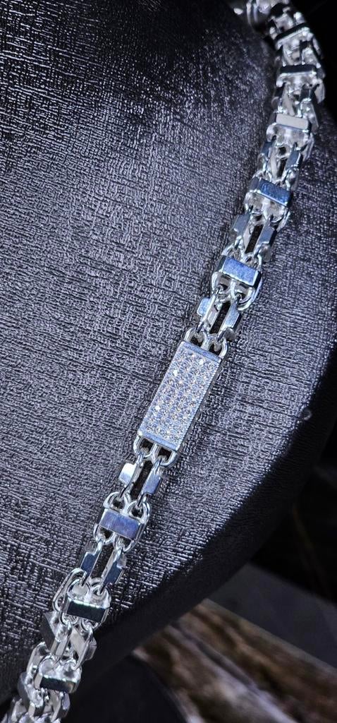 925 Italiaans Zilveren Magnum setje 70cm / 20cm / 8mm, Ophalen of Verzenden, Nieuw, Zilver, Zilver