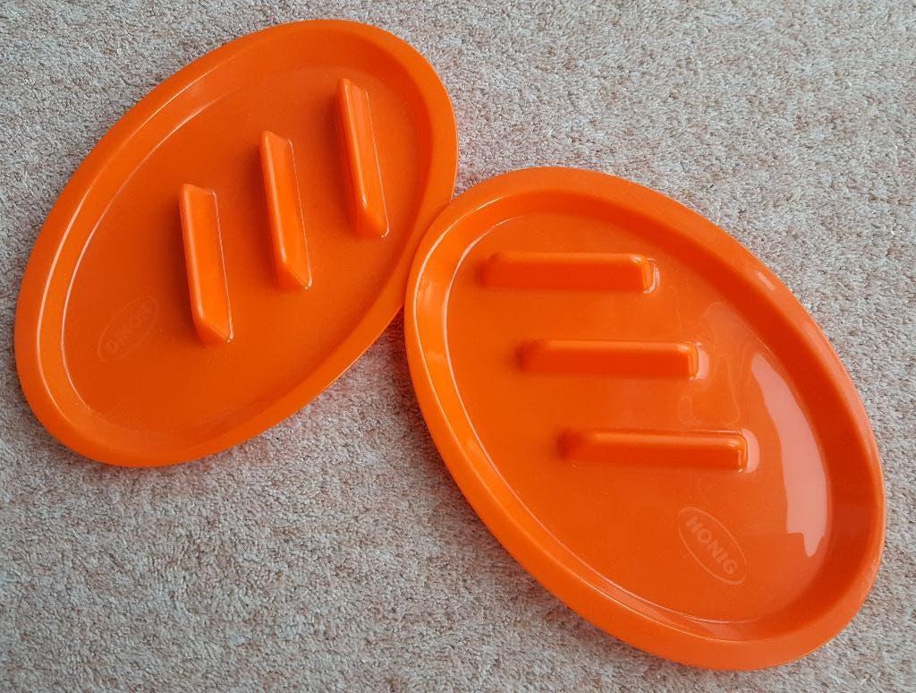 set à twee Oranje schaaltjes (voor wraps) - ongebruikt nieuw, Ophalen, Overige materialen, Nieuw, Schaal of Schalen