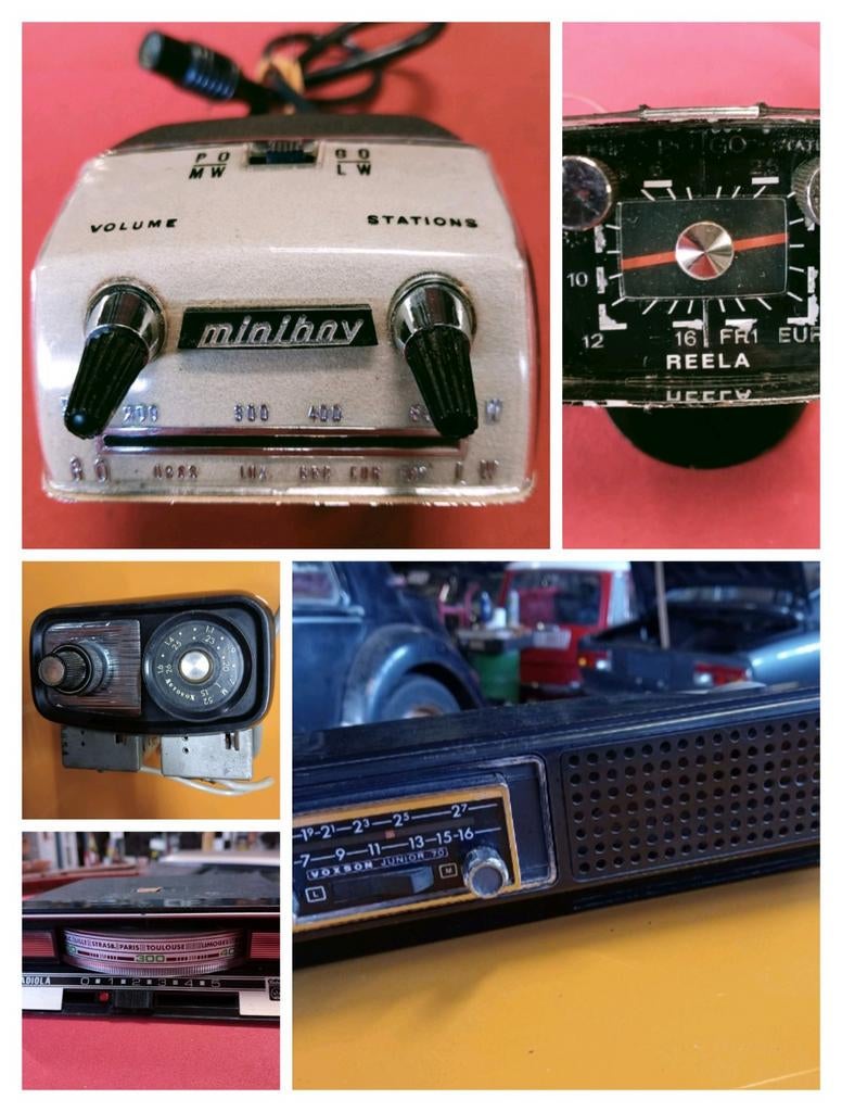 Mini oldtimer autoradio's diversen, Gebruikt, Ophalen of Verzenden, Nb, Nb