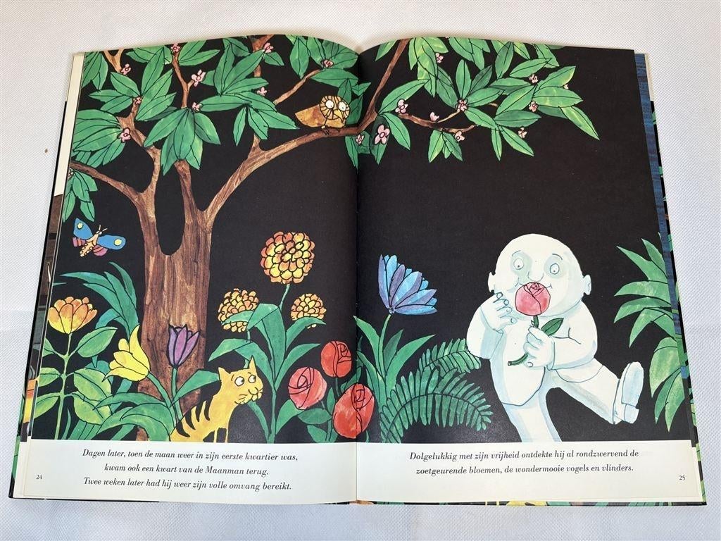 Tomi Ungerer: De Maanman [1966] — Vintage Prentenboek, Ophalen of Verzenden, Gelezen