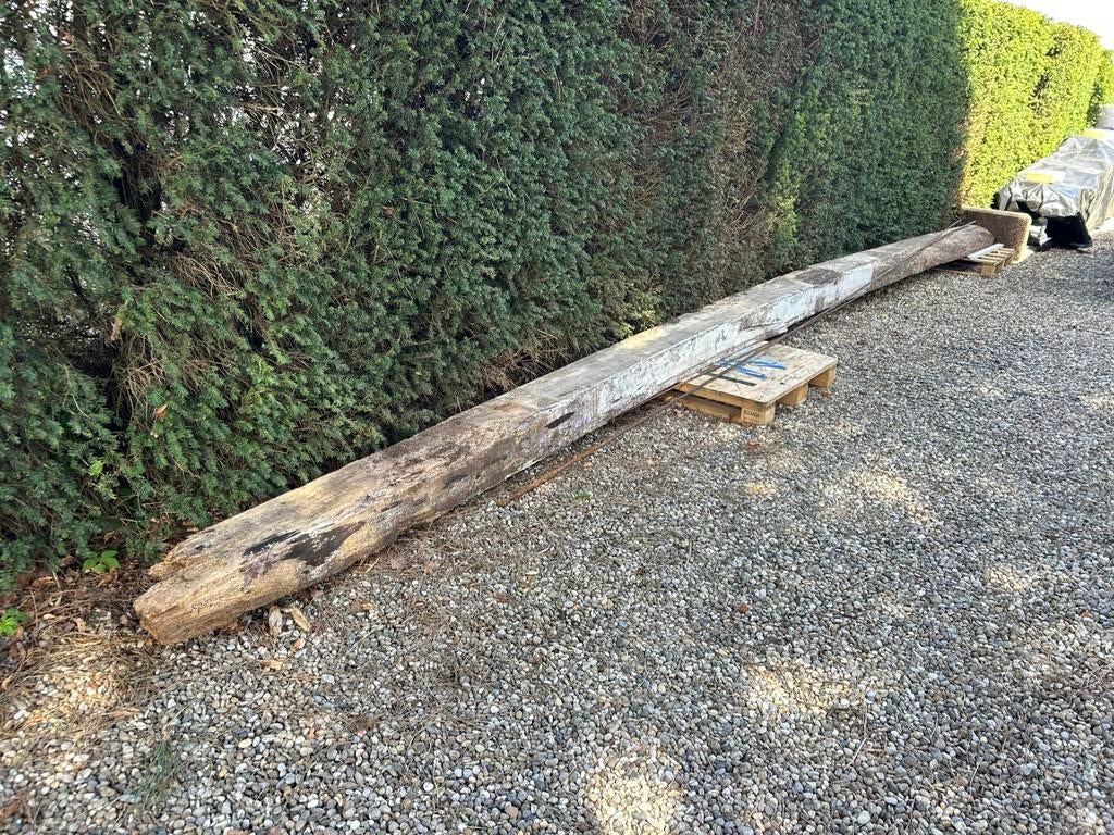 Eiken balk antiek 7 meter x 23 cm x 17 cm, Ophalen, 250 cm of meer, Balken