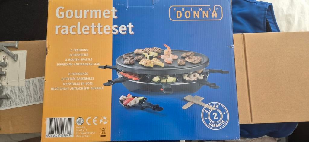 Prima Donna Gourmet racletteset nieuw, Witgoed en Apparatuur, Gourmetstellen, Ophalen of Verzenden