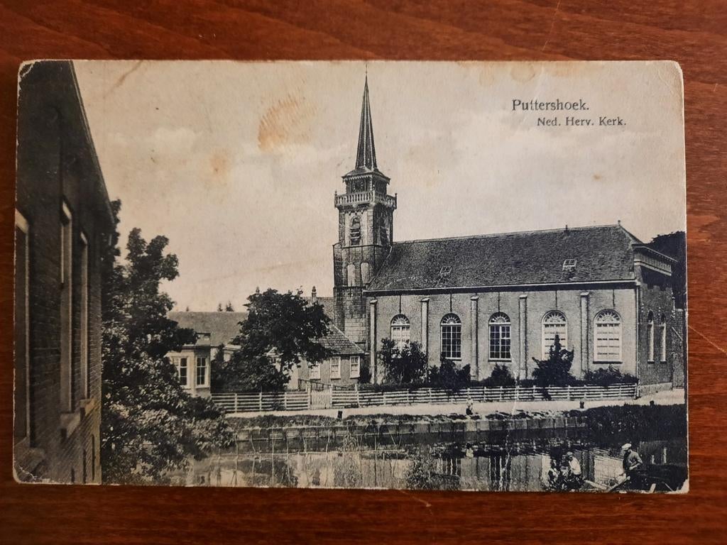 Puttershoek, Ned. Herv. Kerk, 1926, Ophalen of Verzenden, 1920 tot 1940, Gelopen, Zuid-Holland
