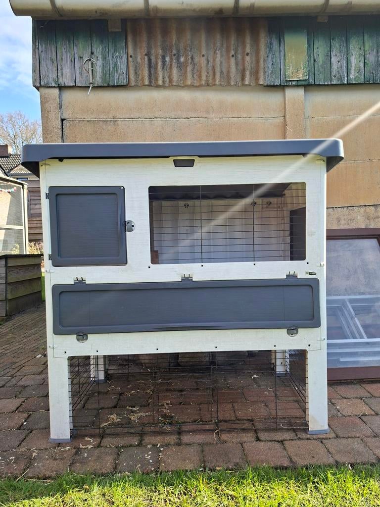 konijnenhok, Dieren en Toebehoren, Knaagdieren en Konijnen | Hokken en Kooien, Ophalen, 110 cm of meer, Hok, 90 cm of meer