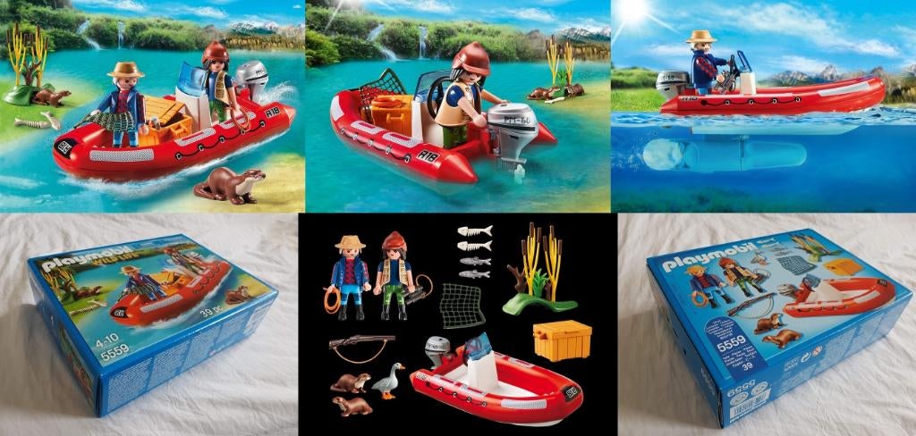Playmobil 5559 stropers in rubberboot en diversen bos, Ophalen of Verzenden, Nieuw