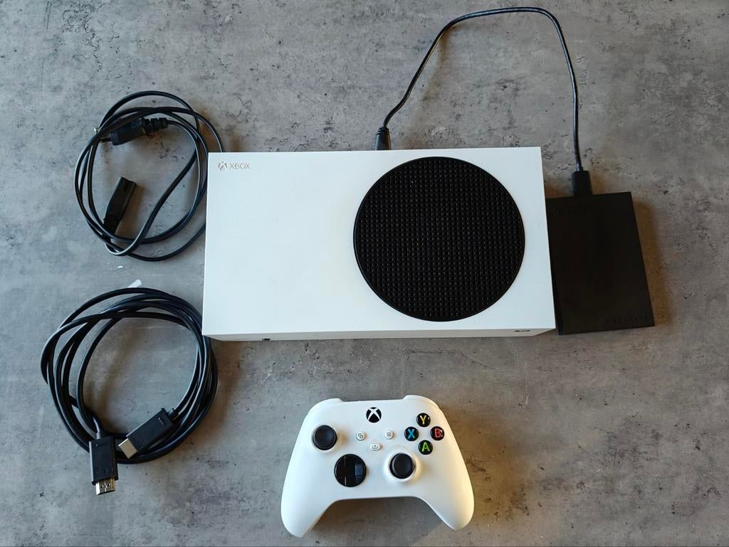 Zo goed als nieuwe Xbox Series S met controller en 2TB HDD, Ophalen of Verzenden, Zo goed als nieuw, Xbox Series S