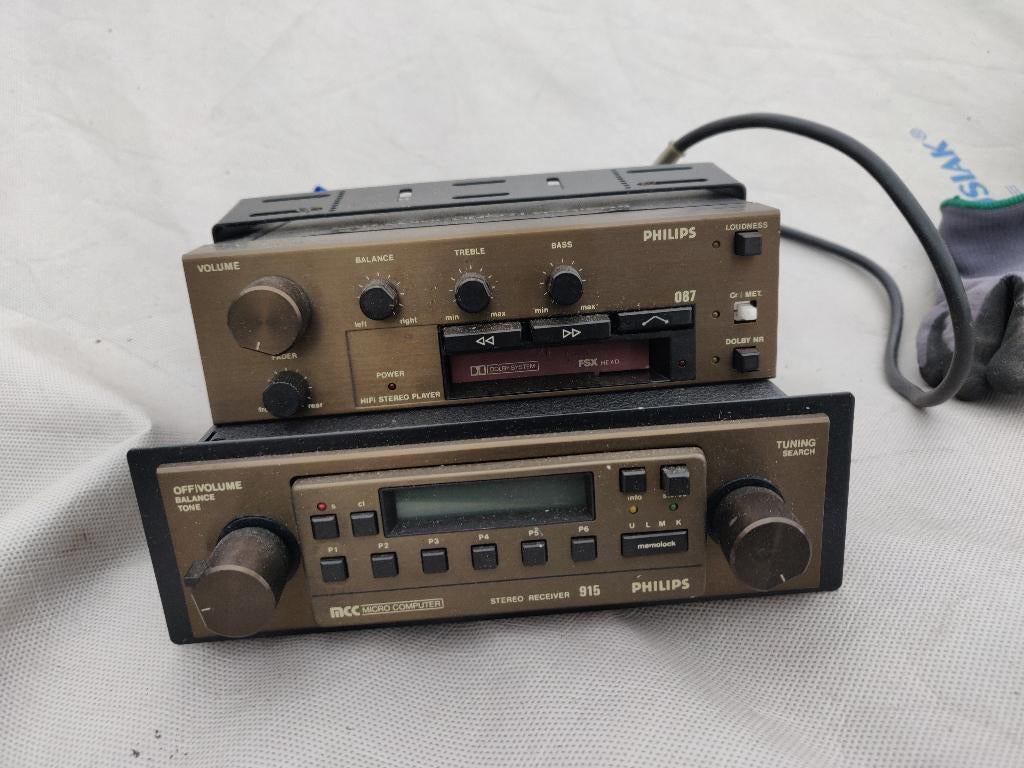 Philips 915 high-end autoradio ca. 1979, Auto diversen, Autoradio's, Ophalen of Verzenden