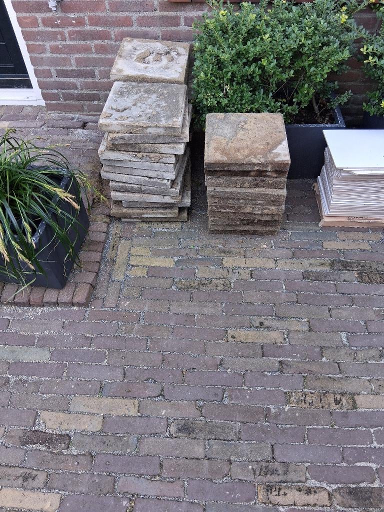 Beton tegel 30 30 gratis, Ophalen, Gebruikt, Beton, Terrastegels