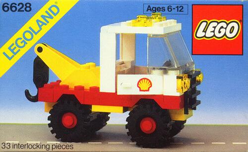 Lego Town Classic Gas Station 6628 Shell Tow Truck, Ophalen of Verzenden, Zo goed als nieuw, Complete set, Lego