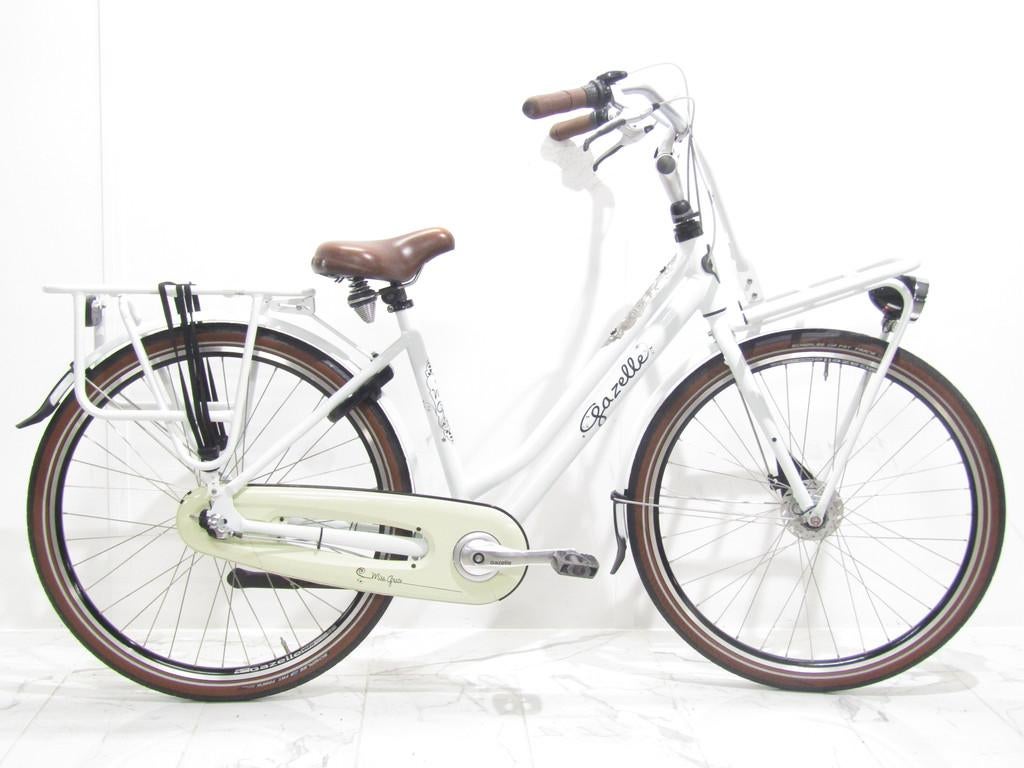 Gazelle Miss grace wit dames 49cm 28inch, 47 tot 50 cm, Gebruikt, Gazelle, Versnellingen