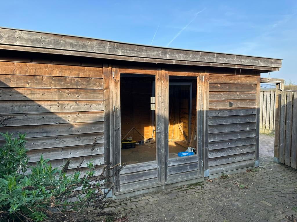 Tuinhuis of schuur, Tuin en Terras, Tuinhuizen, Ophalen of Verzenden, Zo goed als nieuw, 500 cm of meer, Schuur