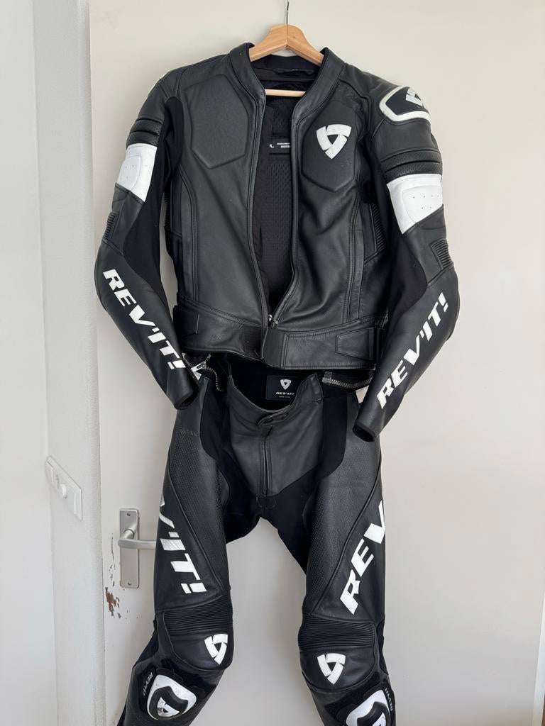 REV'IT! leren combipak (jas en broek), Ophalen, Tweedehands, Heren, Combipak