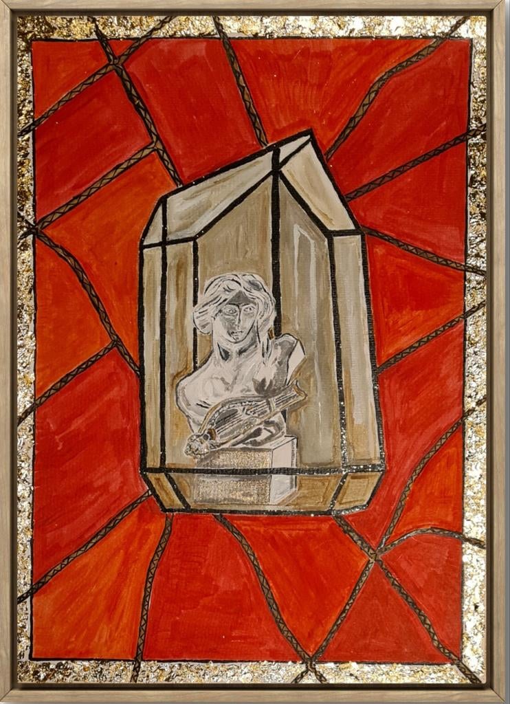 Buste in vitrine - Handgemaakt kunstwerk, Ophalen