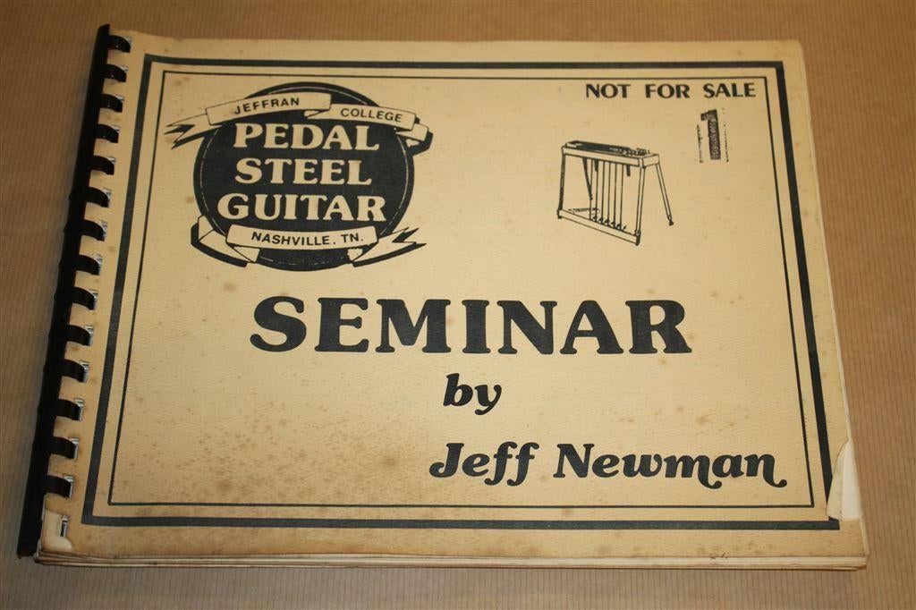Pedal Steel Guitar - Seminar by Jeff Newman - 3 delen`!!, Ophalen of Verzenden, Gelezen, Artiest