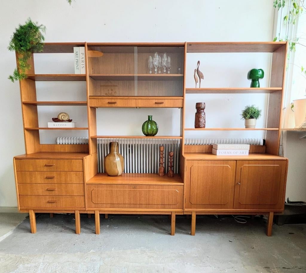 Vintage Zweeds modulair wandmeubel, Bräntorps, Ophalen, Gebruikt, ., 150 tot 200 cm