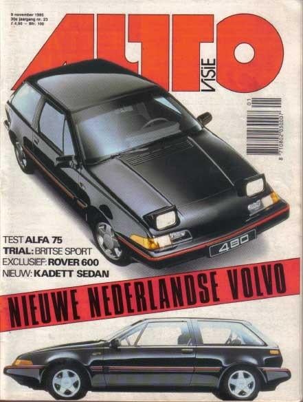Autovisie 22 1985 : Mazda 323 1.6 GTX - Volvo 480 - Renault, Ophalen of Verzenden, Gelezen, Algemeen