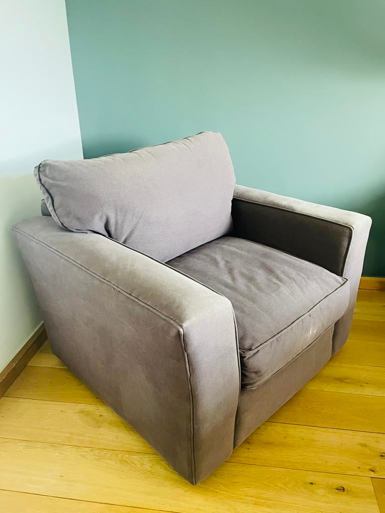 Comfortabele fauteuil, Huis en Inrichting, Fauteuils, Ophalen, Gebruikt, 75 tot 100 cm, 100 tot 125 cm
