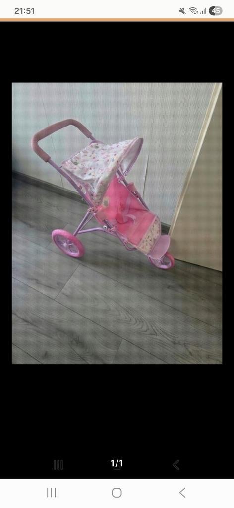 Poppenwagen, Kinderen en Baby's, Speelgoed | Poppen, Ophalen of Verzenden, Zo goed als nieuw, Babypop