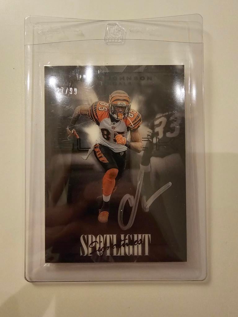 Chad Johnson auto /99 panini black, Ophalen of Verzenden, Plaatje