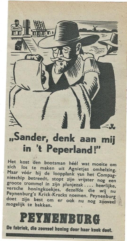 "Sander, denk aan mij in 't Peperland!" PEIJNENBURG 1944, Verzenden, Zo goed als nieuw, Overige typen