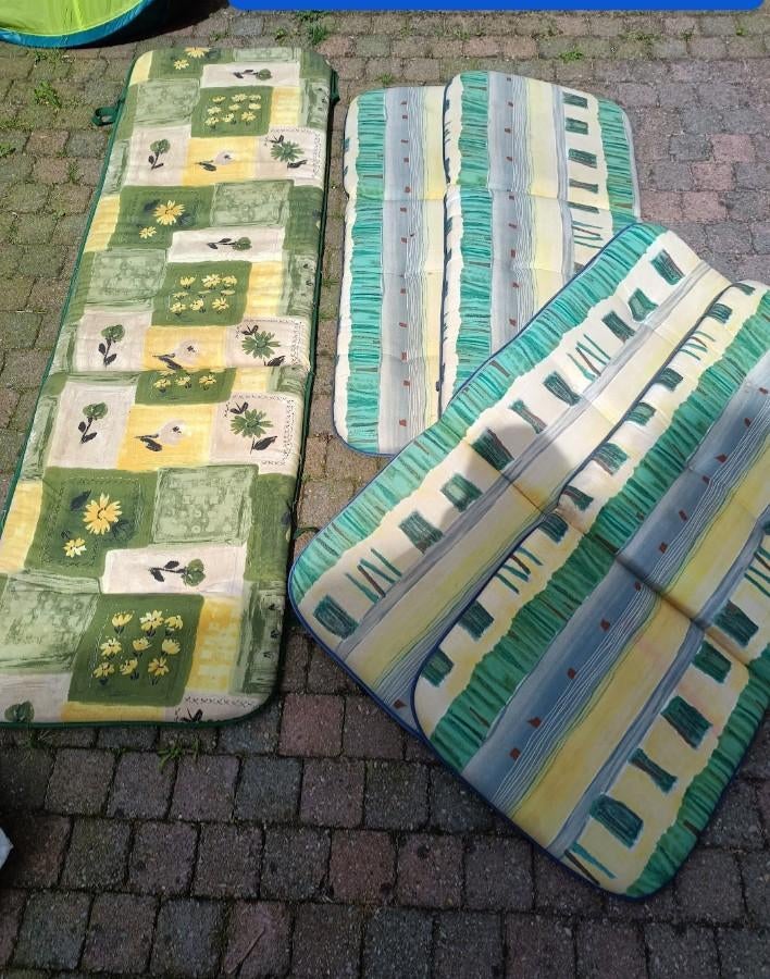 Tuinstoel kussen en kussen voor stretcher., Ophalen, Zo goed als nieuw
